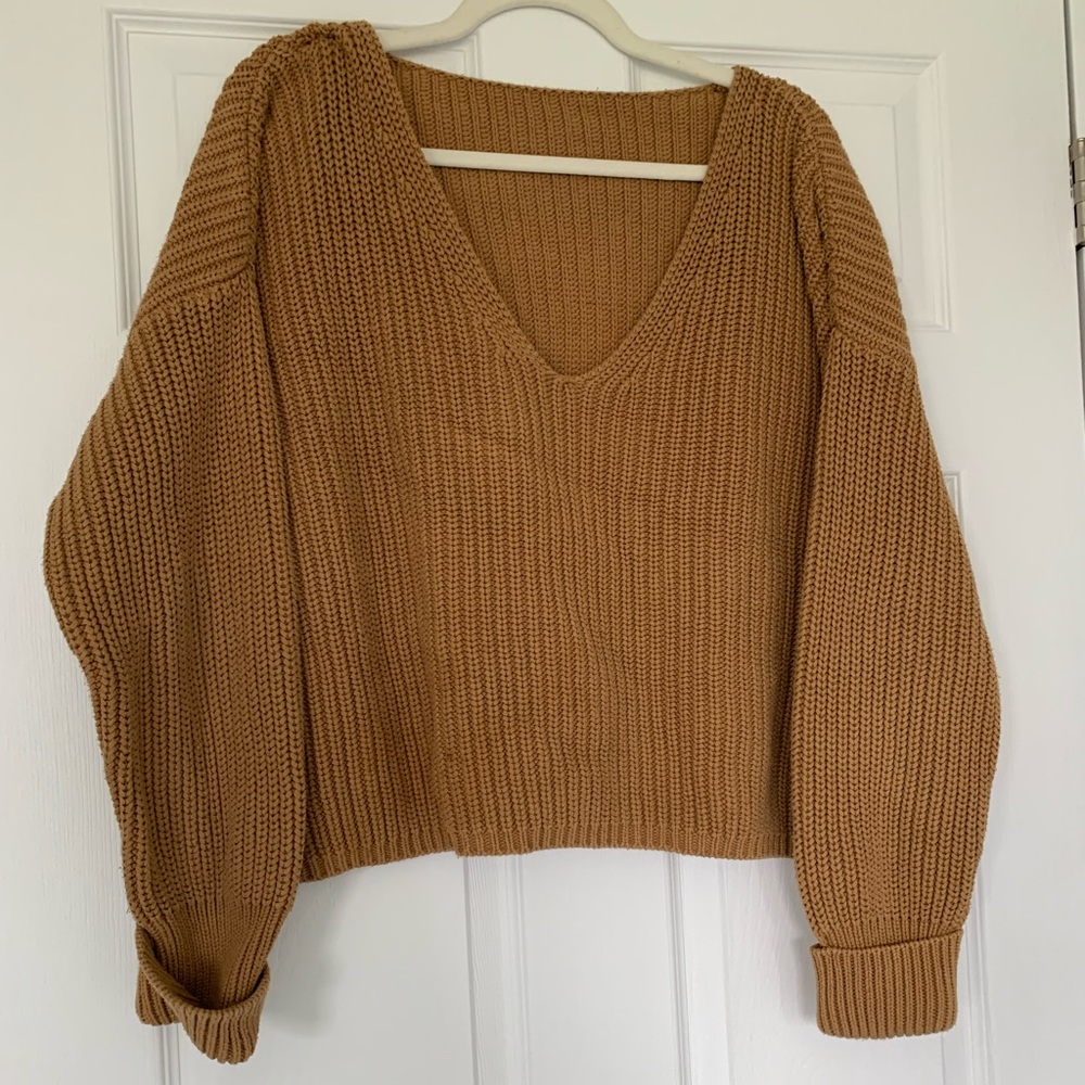 Cropped Fall Sweater
